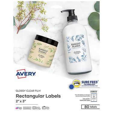 Avery Easy Peel Laser/Inkjet Specialty Labels, 2